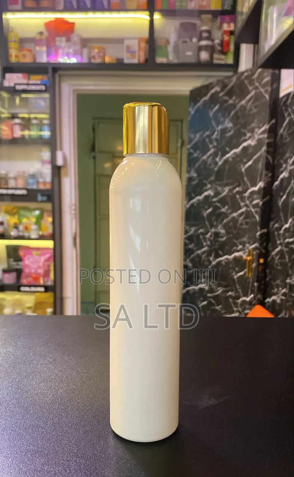Gold and Silver Press Cap Bottles