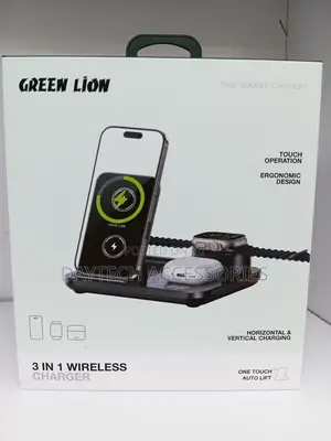 This Is a Green Lion 3 in 1 Wireless Charger.