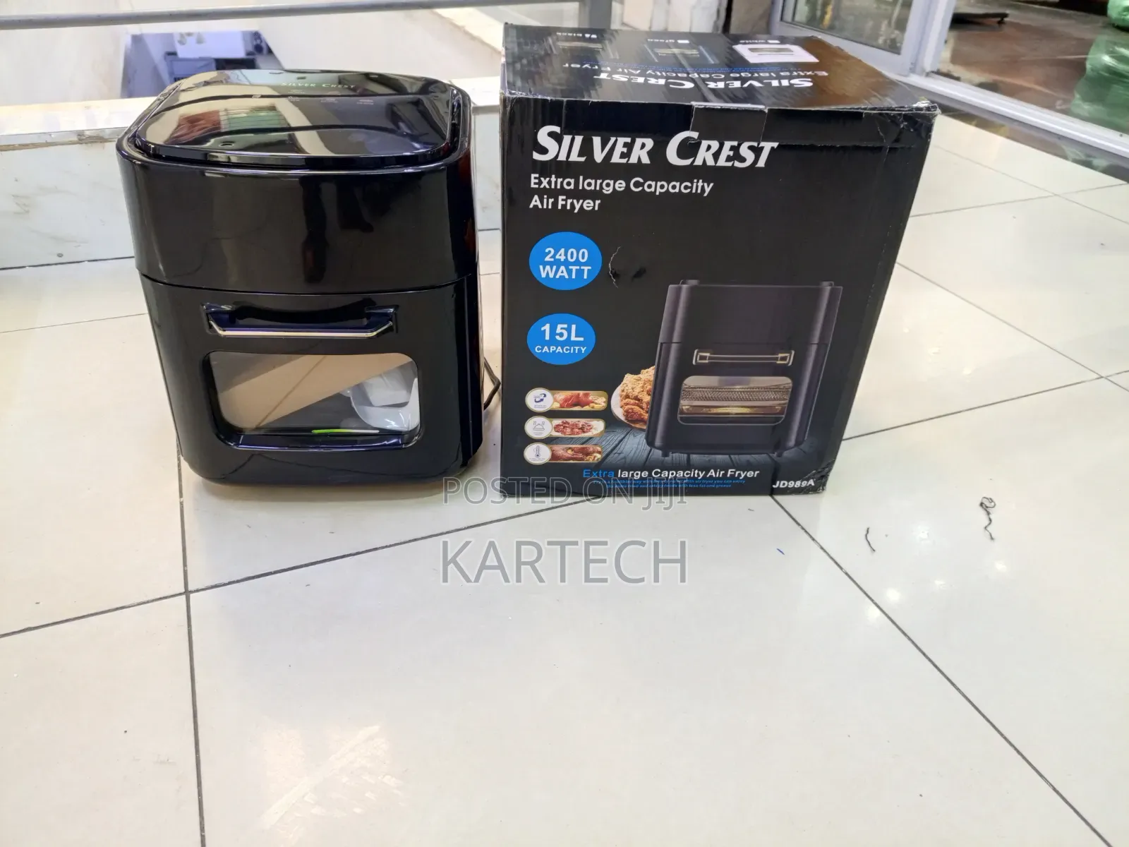 Silver Crest 15l Extra Large Capacity Air Fryer With Viewing Window