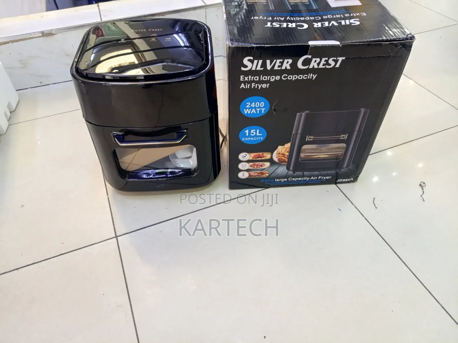 Silver Crest 15l Extra Large Capacity Air Fryer With Viewing Window
