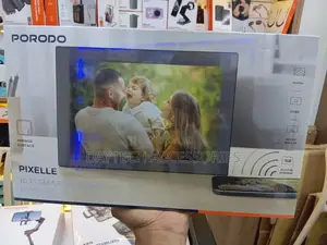 This Is a Porodo Pixelle 10.1" Smart Mirror Digital Photo Frame - Blac