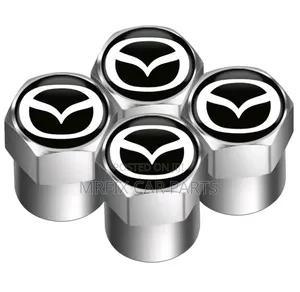 Mazda 4pcs Car Wheel Tire Air Valve Caps Stem Covers.