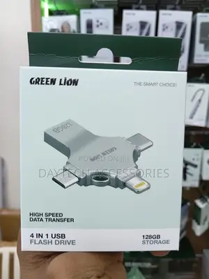 The Green Lion 4-in-1 Usb Flash Drive (128gb)