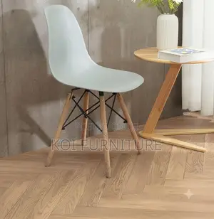 Dining Chairs; Eames Dining Seat With 4 Wooden Legs