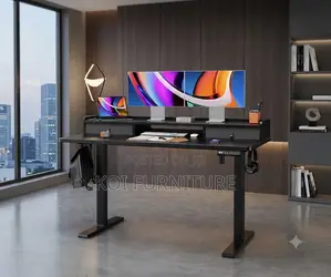 Office Desk; 1.2 Meter Electric Space Look Adjustable Desk