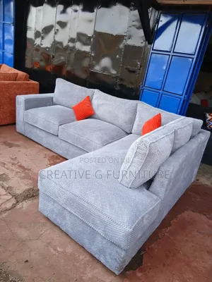 Bubble Fabric Luxurious L Shape