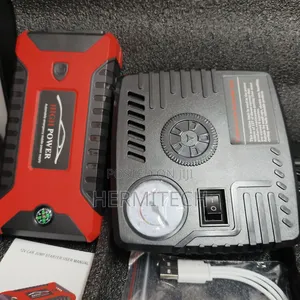 Vehicle Jump Starter Kit for 12v Cars Compressor and Chargers