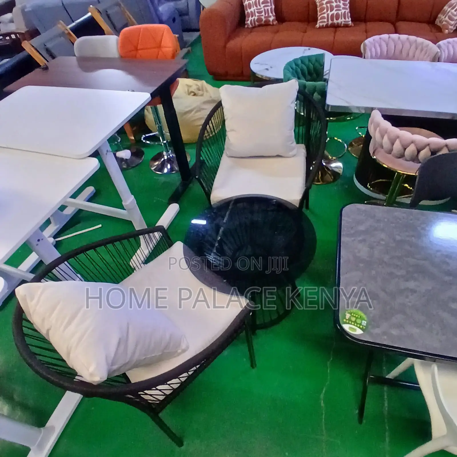 Balcony Set: Espresso Frame Armchair Set