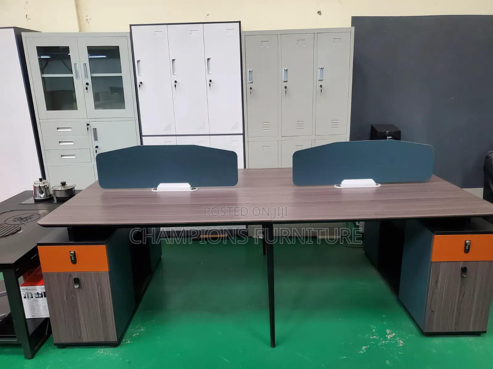 Moder Four-Way Office Workstation