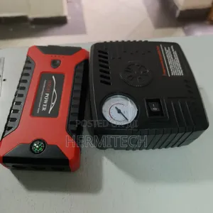 99800 Mah Car Jump Starter Kit With Jumpers Compressor Full Set