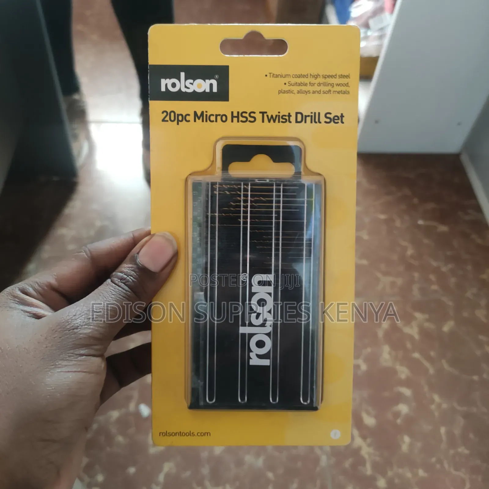 Rolson Micro Hss Drill Bits Set 20pcs Modelling Craft Precision Drill