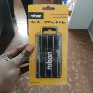 Rolson Micro Hss Drill Bits Set 20pcs Modelling Craft Precision Drill