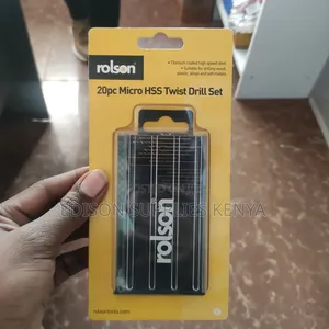 Rolson Micro Hss Drill Bits Set 20pcs Modelling Craft Precision Drill
