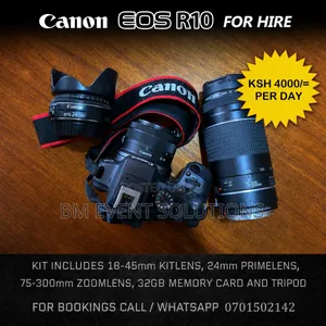 Canon Eos R10 Available for Hire.