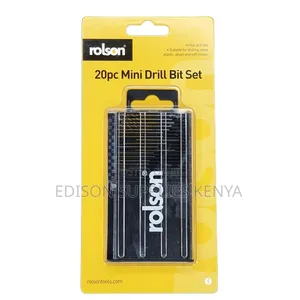 Rolson Micro Hss Drill Bits Set 20pcs Modelling Craft Precision Drill
