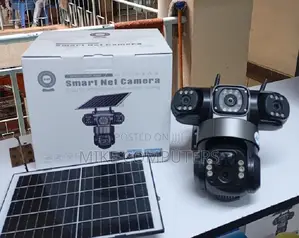Wifi 3 Lens Camera Outdoor Solar Powered V380pro With 2way