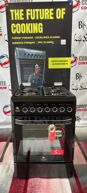  Everest Black – 60×60 Premium Cooker
 3 Gas + 1 Rapid Hotplate