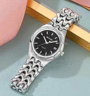 Black Face Skmei Ladies Sliver Watch
