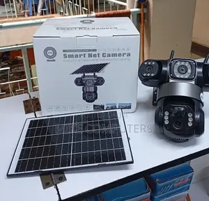 V380 Triple Lens Wifi Solar Security Camera Wireless Outdoor PTZ