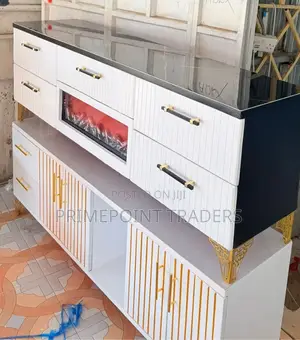 Tv Stand With Fireplace,Luxury Modern Tv Console With Electric Firepl