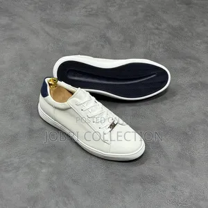 White Aldo Leather Sneakers