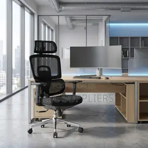 High Back Black Orthopedic Seat