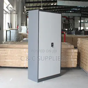 2-Door Metallic Gray Filling Cabinet