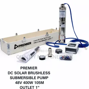 Durable Dc Solar Brushless Submersible Pump 48v 400w 105m 1” Outlet