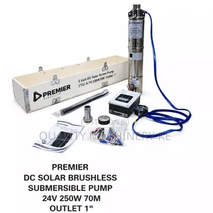 Energy Efficient Dc Solar Brushless Submersible Pump 24v 250w 70m 1”