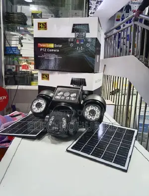 V380 Pro App Triple Lens 4g Solar With Two Solar Panels