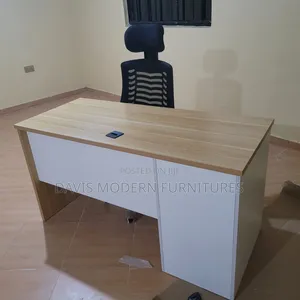 Office Desk With Mesh Swivel Office Chair
