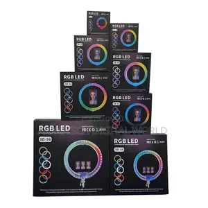 RGB Selfie Ring Light With Stand, Remote Control Led Circle Ringlight