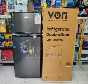 Von Double Door Fridge 125 Litres Direct Cool – Compact Energy