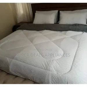 White Velvet Duvet With a Bedsheet Aand Two Pillow Cases