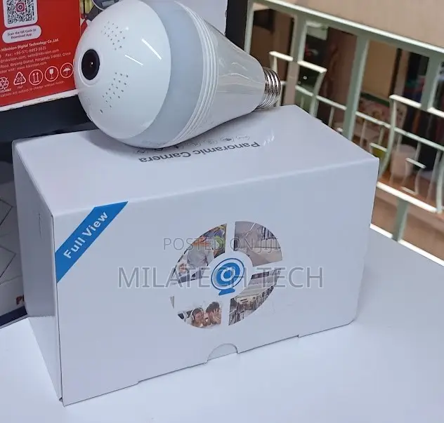 Wireless Bulb Camera With Two-Way Audio Night Vision