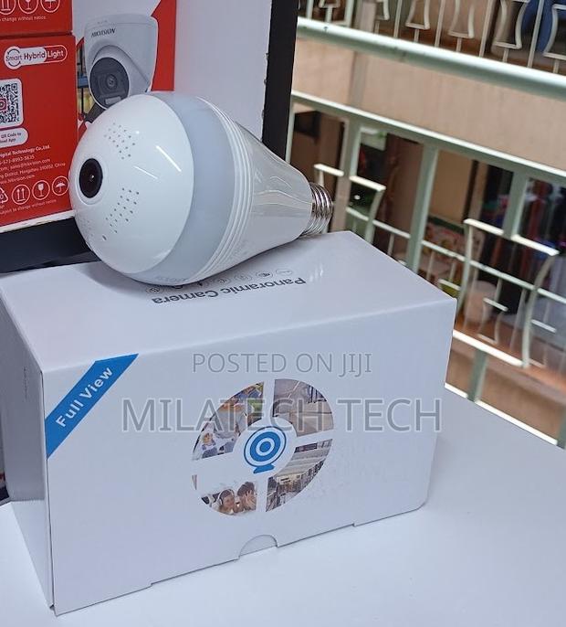 360° Panoramic Wifi Bulb Camera for Home Office