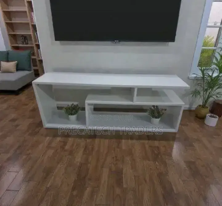Modern White Mexico Tv Stand Console – 4ft