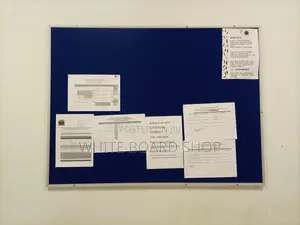 Office Notice Board for Memo Notices Display – 4ft X 3ft (Blue)