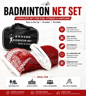 Professional Badminton Net Set With Carry Bag