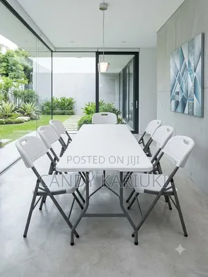 6 Seater Folding Table and Chair Set - Durable and Space Saving
