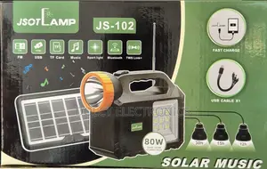 Jsot Js-102 80w Solar Lighting Kit With 3 Led Bulbs