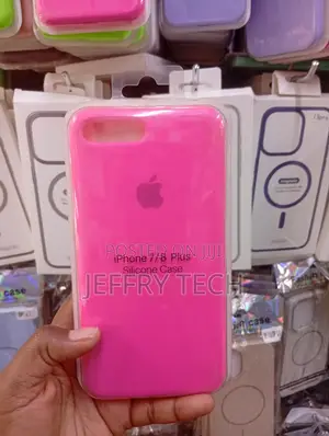 iPhone 7 Plus Hot Pink Silicone Protective Back Cover