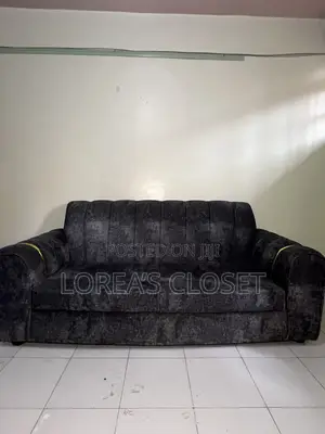Modern 3-Seater and a 2- Seater Sofa – Dark Grey