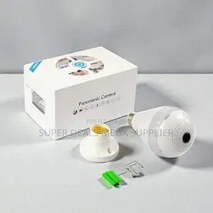 Continuous Recording 360° Panoramic 1080p Full Hd Wifi Bulb Camera