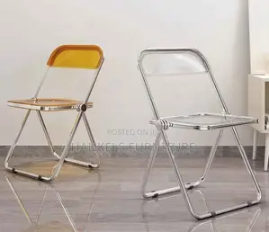 Premium Clear Acrylic Folding Chair