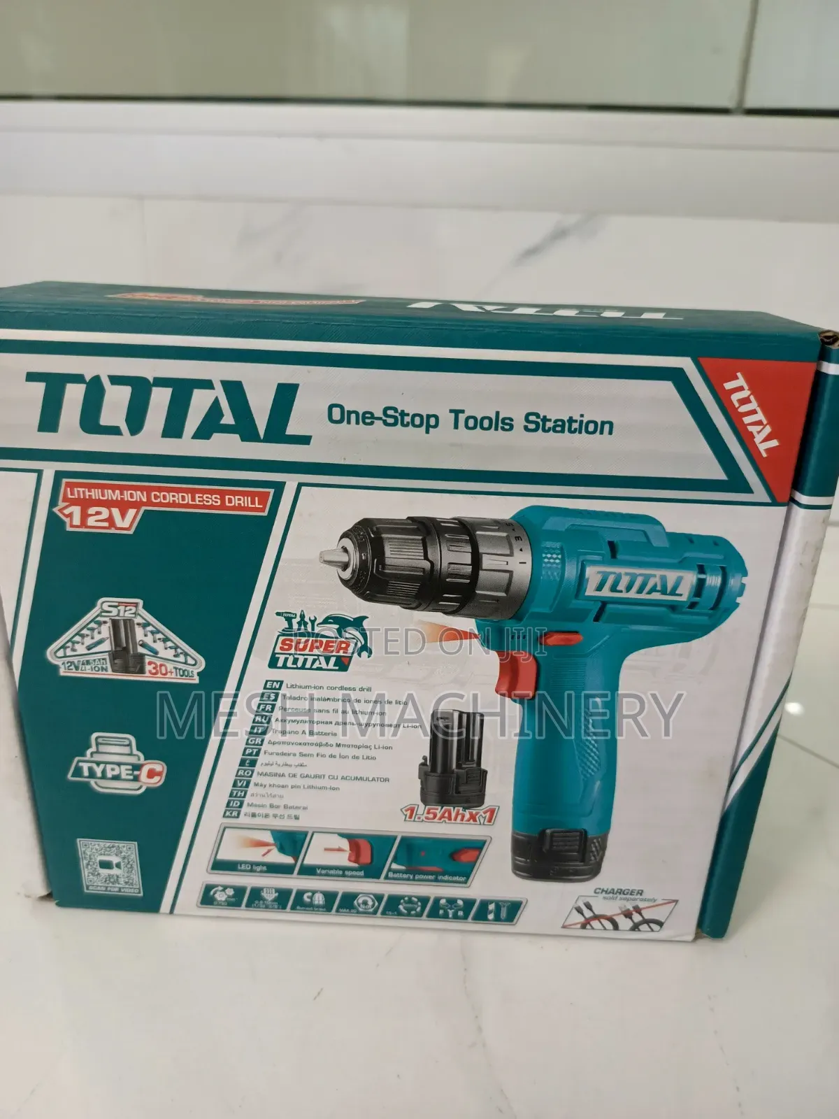 Super Total 12v Lithium -Ion Cordless Drill