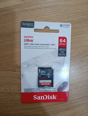 Sandisk Ultra 64gb SDXC Memory Card 100mb/S Sdsdunr-064g-Gn3in