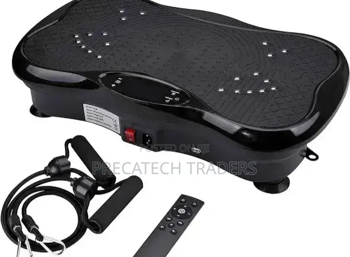 Vibration Fitness Machine With Resistance Bands