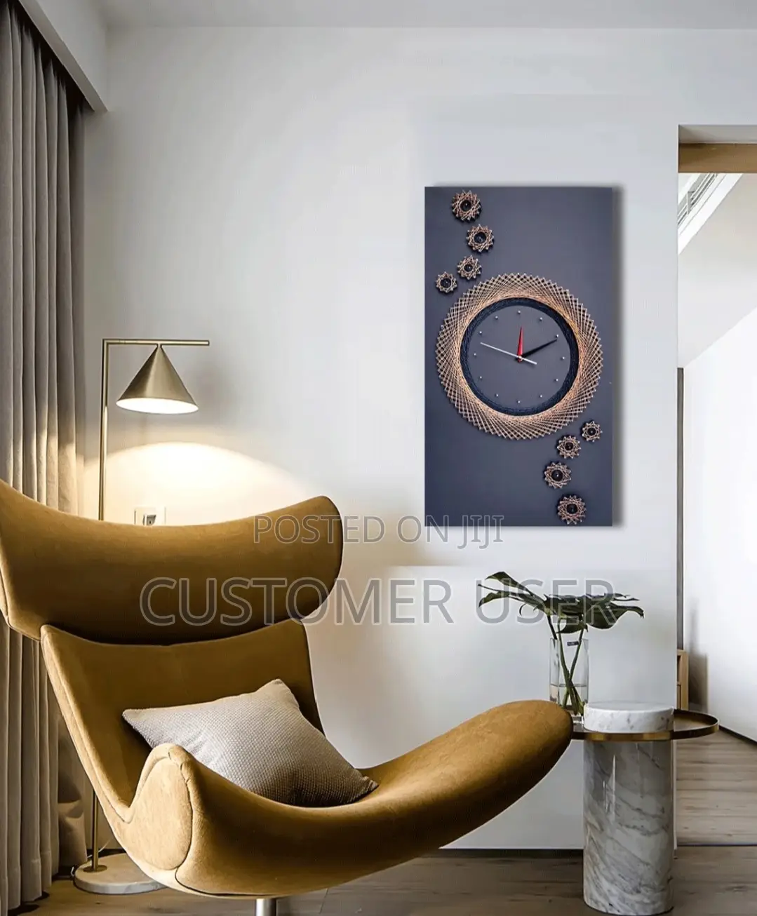 String Art Wall Clock