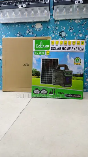 Cclamp 20w Solar Home System Kit With Lights Bluetooth